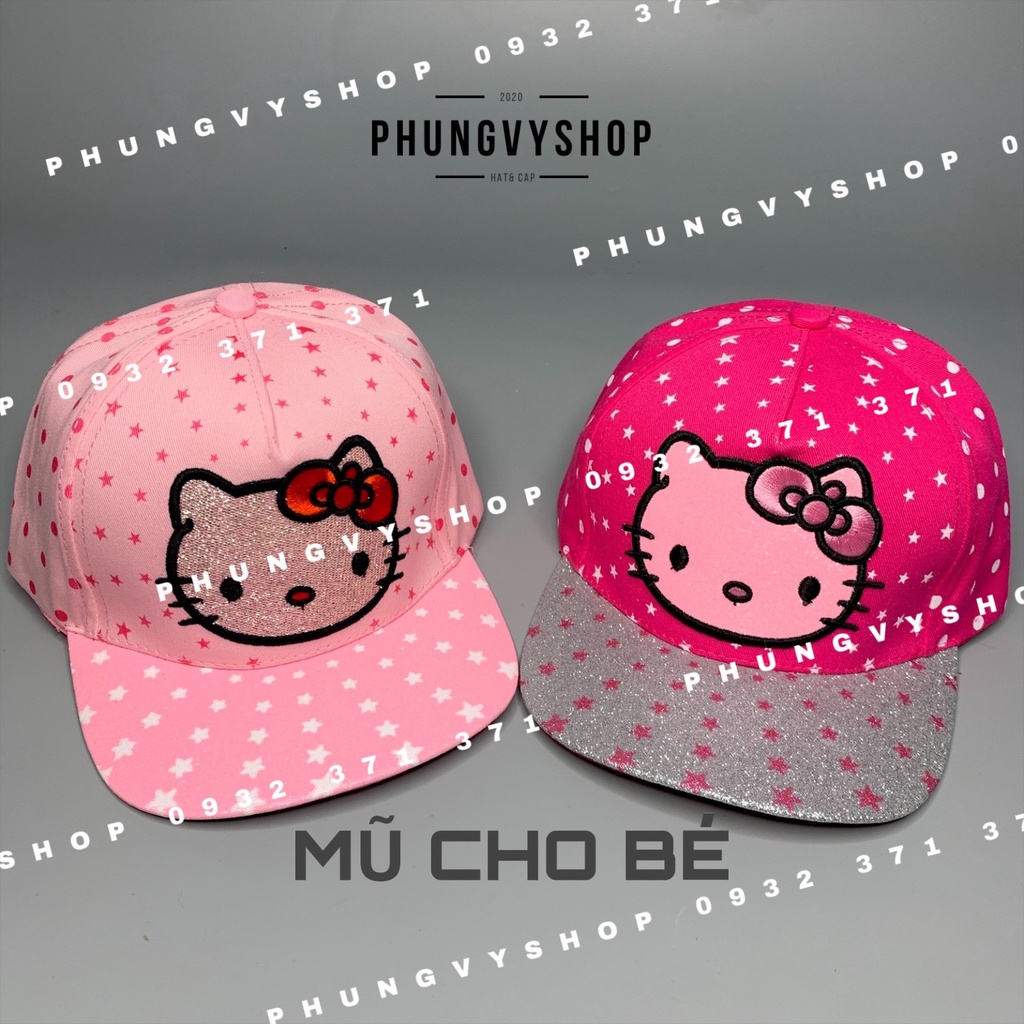 Bé 3-8 tuổi/ Mũ lưỡi trai cho bé trai bé gái- KÍT KÍT TI- nón kết trẻ em
