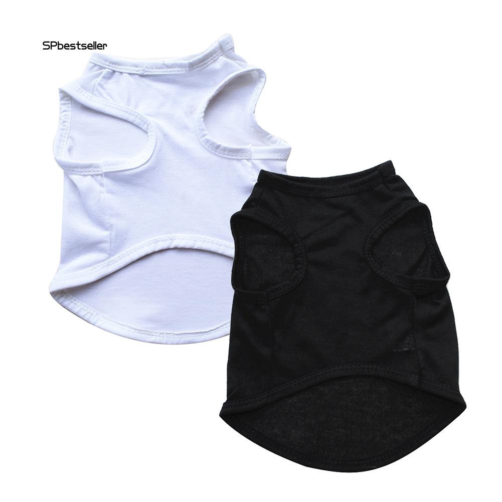 Áo Không Tay Cho Thú Cưng Vải Màu Trơn Vải Mềm Mại Thoáng Khí
