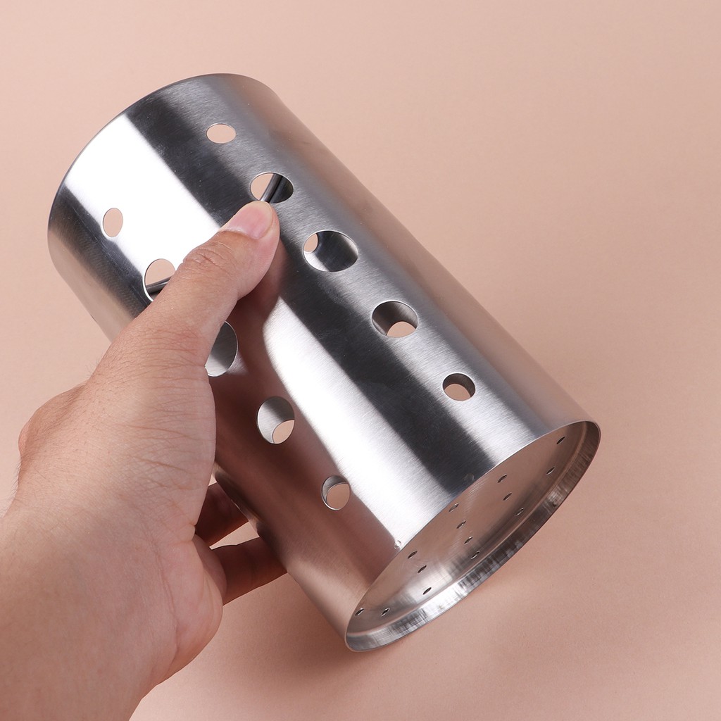Ống đũa inox tròn Bam House sáng bóng có lỗ thông thoáng cao cấp ODT01 – Gia dụng bếp