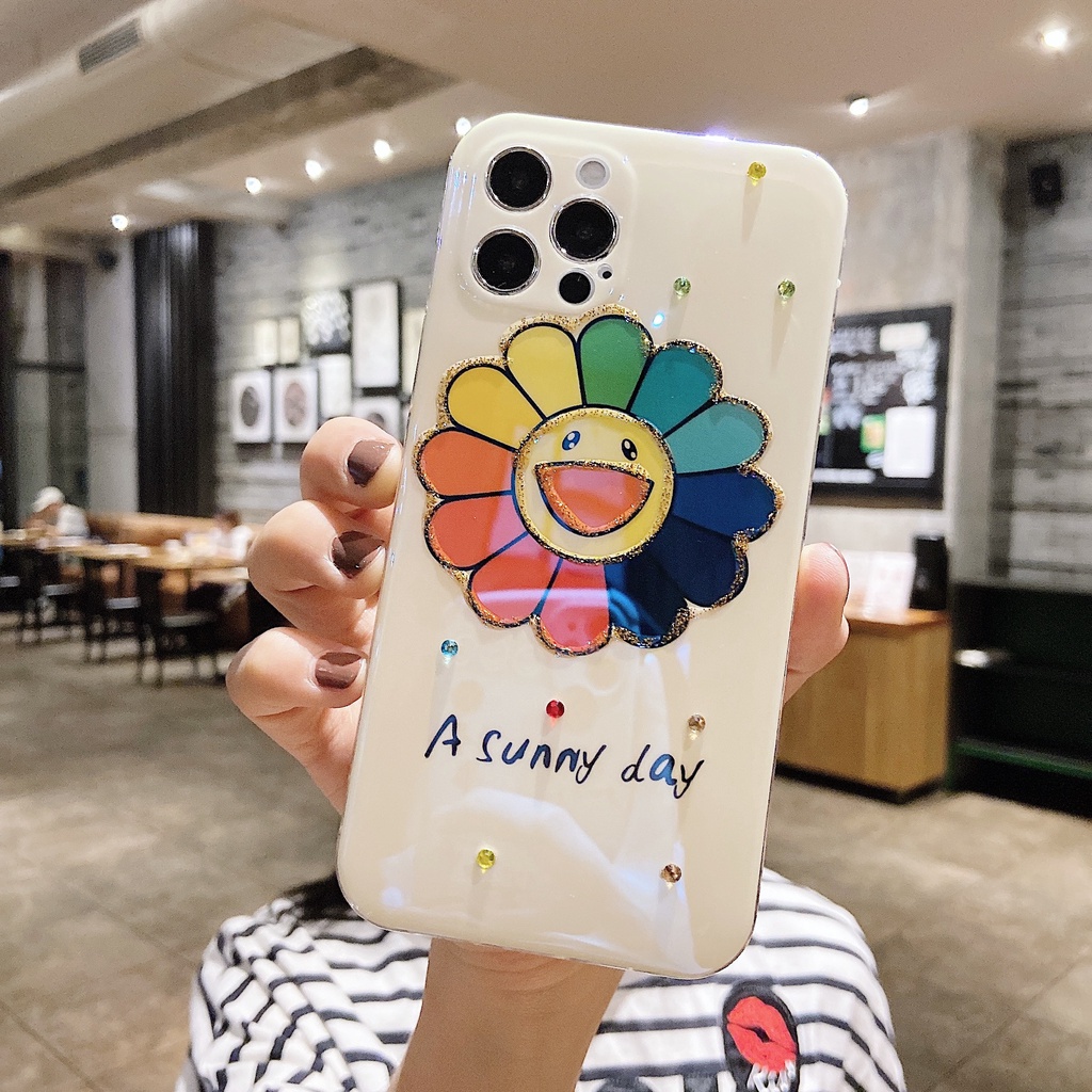 Ốp Điện Thoại Mềm Hình Hoa Hướng Dương 3D Cho iPhone 14 Pro Max 14 Plus 13 Pro Max 12 Pro Max 12 Mini 11 Pro Max 7 8 Plus SE 2020 Xs Max XR
