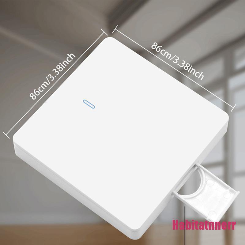 Bộ công tắc điều khiển từ xa dán tường bật tắt đèn quạt một công tắc và 1 bộ thu tăng kèm pin công tắc cầu thang