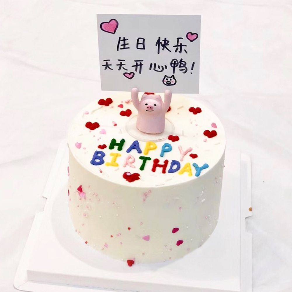 CONOPERY Mô Hình Chú Heo Mini Bằng Nhựa Resin Dễ Thương Dùng Trang Trí Bánh Kem