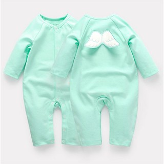 Bodysuit Baby Cánh Thiên Thần Màu Xanh Ngọc Xinh Xắn cho bé cưng