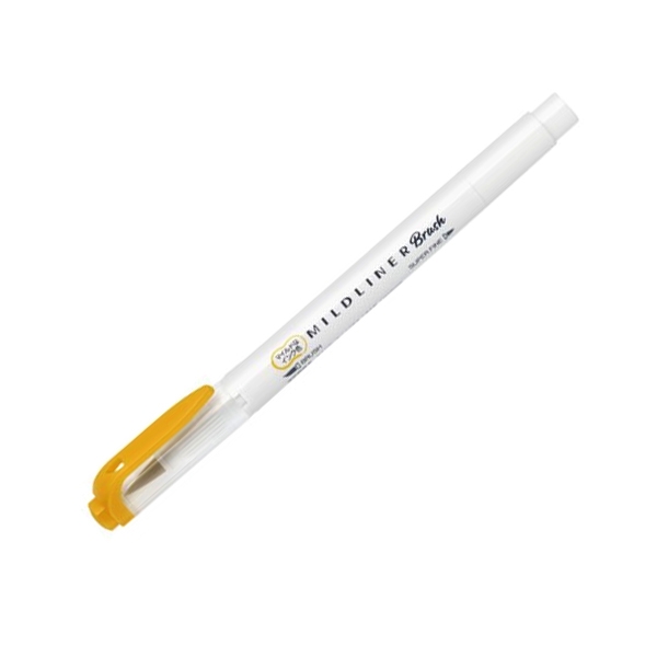 Viết Cọ Nhật Mildliner - Zebra WFT8-MGO - Vàng Kim - Zebra