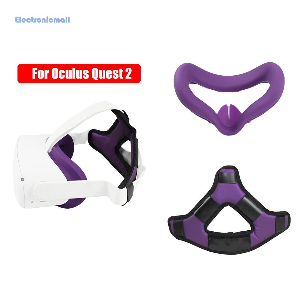 (Hàng Mới Về) Miếng Đệm Bọc Đầu Chống Mồ Hôi Cho Kính Thực Tế Ảo Oculus Quest 2 Vr