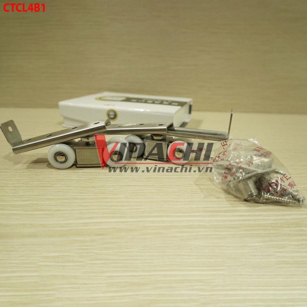 CON TRƯỢT CỬA LÙA 4 BÁNH GUTE - 1 BỘ 2 CÁI hàng cao cấp