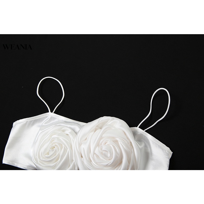 Áo Hai Dây Hở Lưng Màu Trơn Họa Tiết Hoa Thời Trang Mùa Hè Cho Nữ