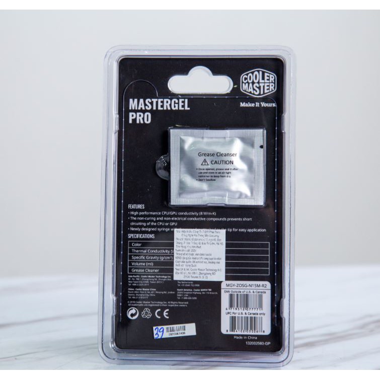 Keo Tản Nhiệt Cooler Master MasterGel Pro / Maker / Regular - Phiên Bản Mới