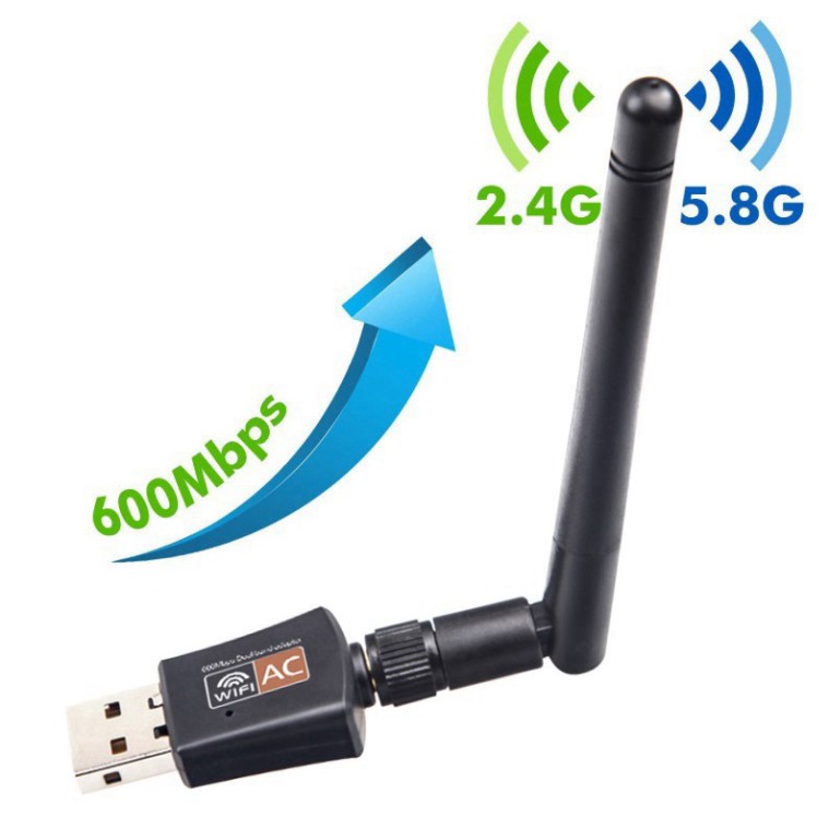 ▶️  USB wifi thu phát wifi 2 băng tần tích hợp ăngten giá tốt