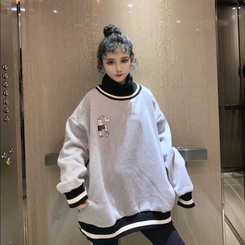 ÁO SWEATER NỈ CAO CỔ SỐ 10 UNISEX HOT | BigBuy360 - bigbuy360.vn