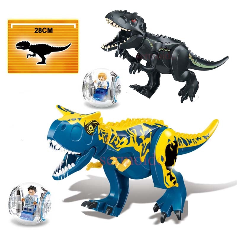 Jurassic World 2 Dinosaur Tyrannosaurus Rex Pterizard Dragon Triangle Block children's toys Gifts