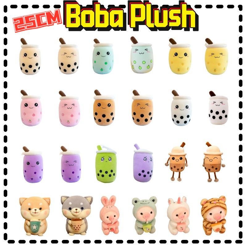 12-25cm bubble tea plush toy stuffed milk tea doll boba fruit tea cup pillow cushion kids toys birthday gift