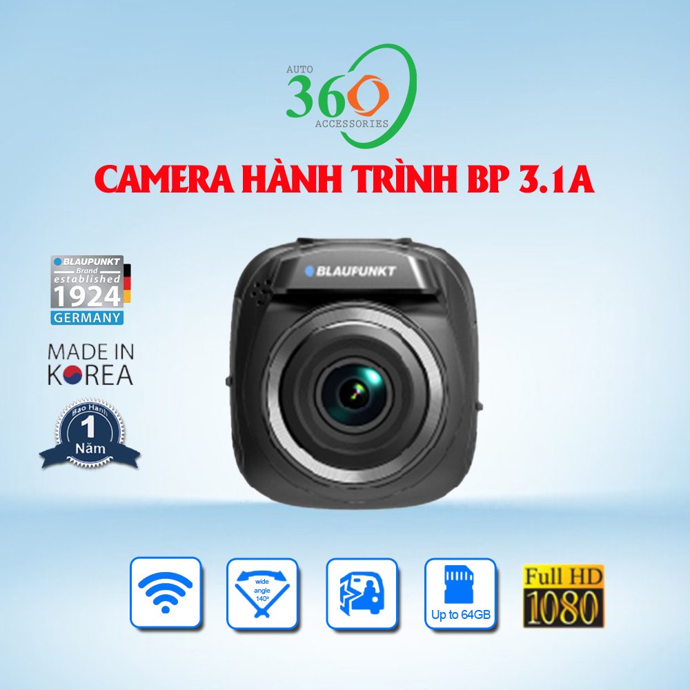 Camera hành trình Blaupunkt BP 3.1 A mini wifi cam hành trình FHD công nghệ siêu tụ điện