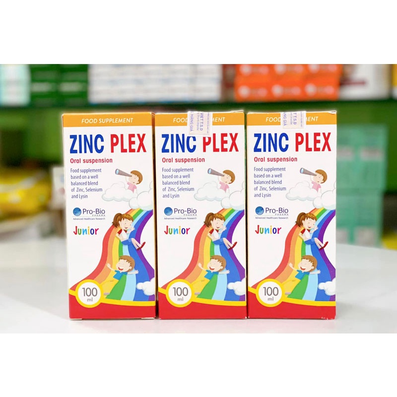 (SIRO 100 ML) ZINC PLEX BỔ XUNG KẼM, LYSIN, SELEN GIÚP BÉ TĂNG ĐỀ KHÁNG, KÍCH THÍCH ĂN NGON  | NHẬP KHẨU CHÍNH HÃNG