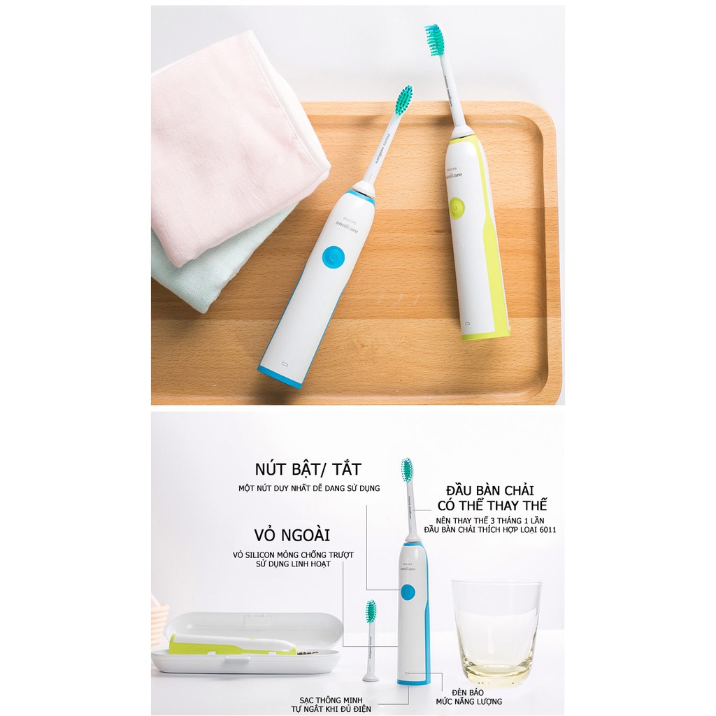 Bàn chải đánh răng điện Philips Sonicare HX3216