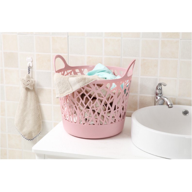 Giỏ đựng đồ giặt Homestar nhựa dẻo cao cấp, sang trọng 45x39x40cm