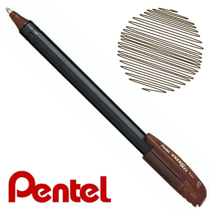 Bút Bi Gel Pentel Energel BL417 ngòi 0.7 nắp đậy.