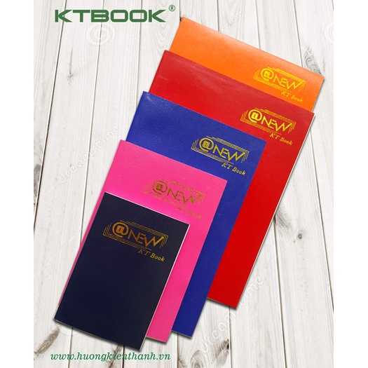 Sổ tay ghi chép Bìa Da Mềm KTBOOK Cao Cấp nhiều Màu kích thước A5 mã 600 giấy ruột caro - 400 trang