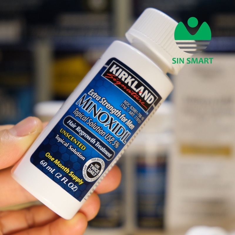Dung Dịch Minoxidil 5% Kirkland mọc Râu, Tóc Của Mỹ 60ml hàng chính hãng