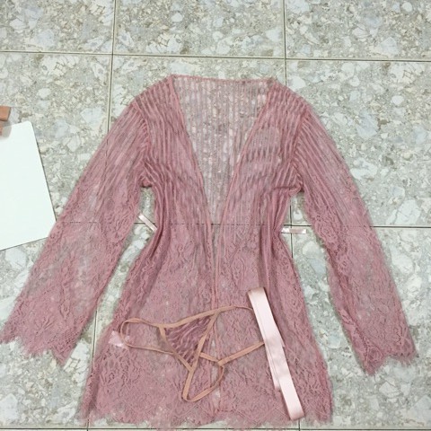 Aó choàng ngủ ren sexy mềm mịn 🔥FREESHIP 50K🔥 váy ngủ sexy đẹp giá rẻ đồ ngủ ren cao cấp freesize dưới 60kg | BigBuy360 - bigbuy360.vn