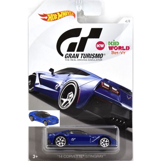 Xe mô hình Hot Wheels Gran Turismo Series 2018 '14 Corvette Stingray FKF30.