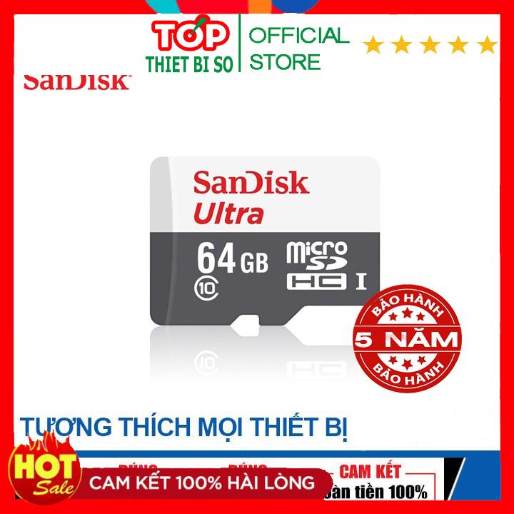 Thẻ Nhớ Sandisk Ultra 32G/64G BH 5 Năm