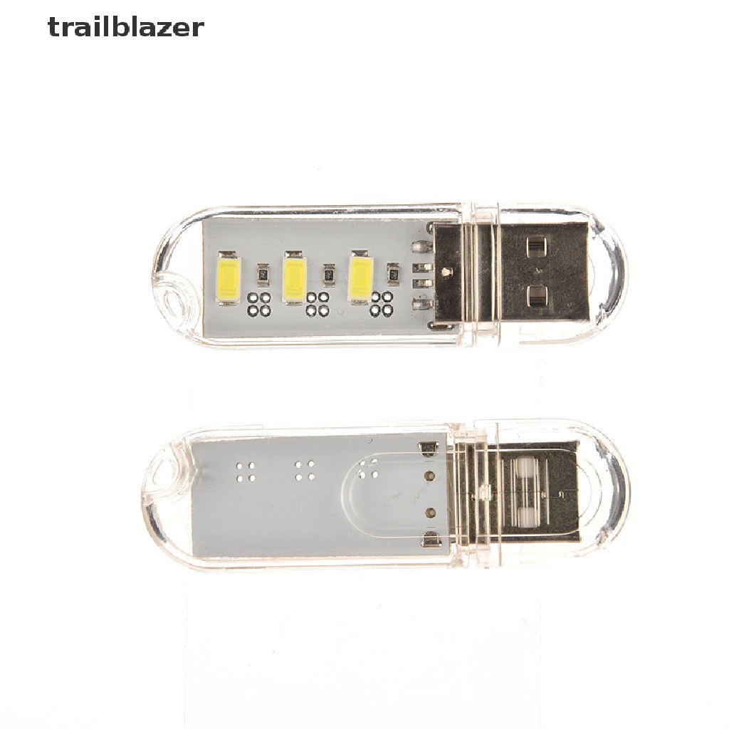 Móc Khóa Đèn LED 3 Bóng Hình Ổ Đĩa Chữ U USB Tiện Dụng