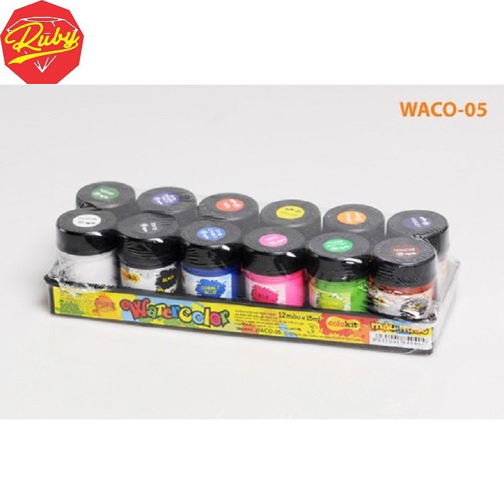 Màu nước 12 màu Waco-05