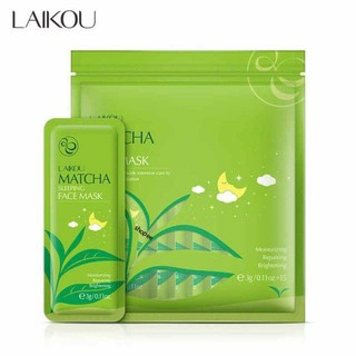 Mặt nạ ngủ trà xanh matcha mud mask laikou