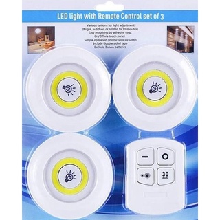 Combo Bộ 3 Đèn Led Điều Khiển Từ Xa