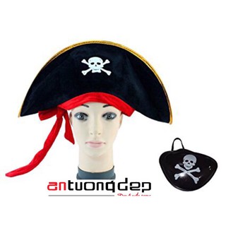 Mũ hải tặc cướp biển - Mũ thuyền trưởng hải tặc - Hóa trang Halloween