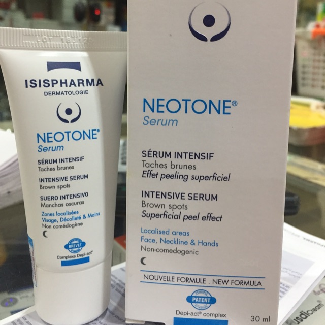 NEOTONE SERUM ISI PHARMA. Kem hỗ trợ trị nám , tàn nhang dành cho da thường va da nhạy cảm