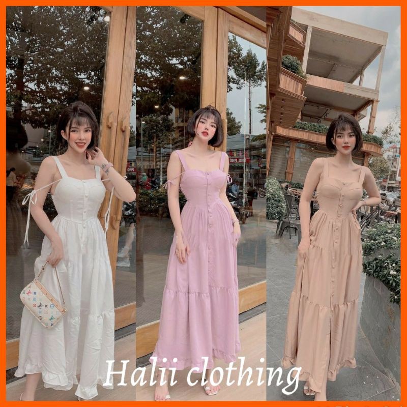 Đầm maxi hai dây