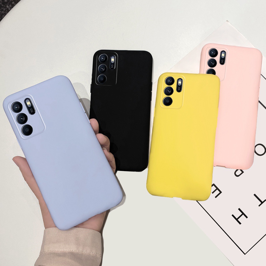 Ốp Lưng Màu Nhám Cho Điện Thoại OPPO Reno6 Z 5G CPH2237 Reno 6Z 5G 6.4 inch