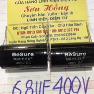 Tụ phân tần loa 6.8uf 400v