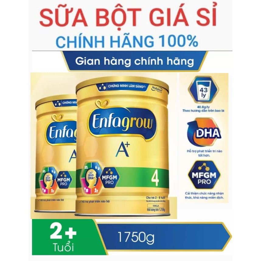 COMBO 2 lon Sữa enfagrow A+ 4 1,750Kg