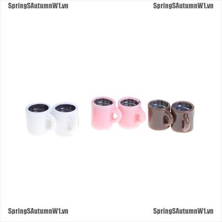 [Spring] 4Pcs Miniature Dollhouse Coffee Cup Kitchen Room Food Drink Home Decoration [VN]