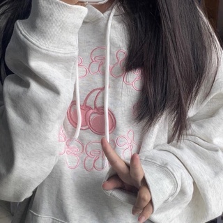 [ SẴN ] hoodie Kirsh doodle cherry ( kèm video và ảnh thật )