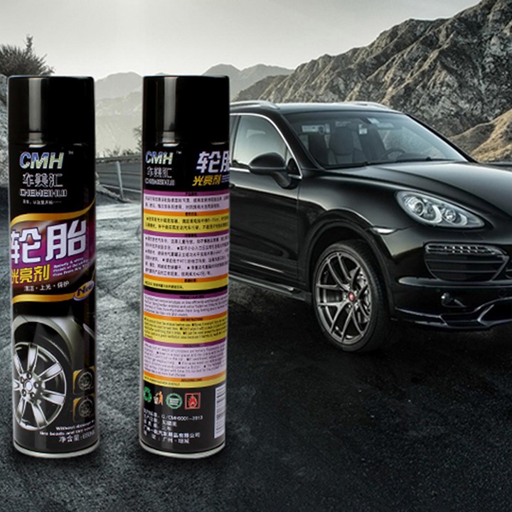 Bình xịt làm bóng và bảo vệ lốp xe ô tô