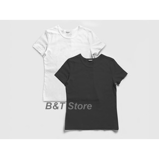 Áo Thun Đen & Trắng vải Cotton  - Chất vải mềm mại - mát mẻ - Giặt không ra màu - Áo thun giá rẻ