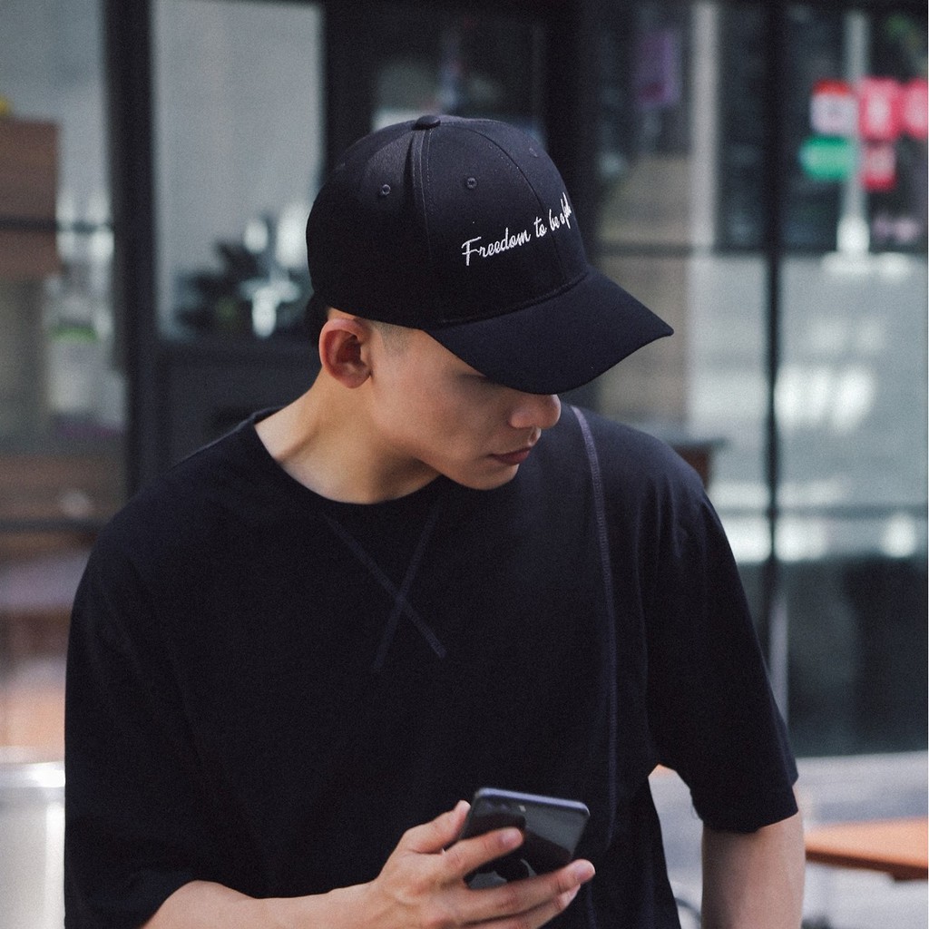 Nón kết Mũ lưỡi trai Black FreeDom cực chất dành cho cả nam và nữ full hộp