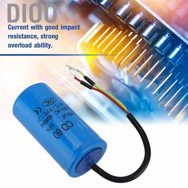 Tụ Điện Dio Cd60 250vac 150uf 50 / 60hz Chuyên Dụng