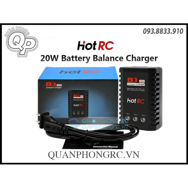 Sạc Hot RC B3 20W cho pin 2-3S