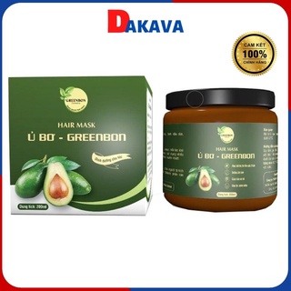 Kem ủ tóc collagen bơ phục hồi hư tổn Greenbon dầu ủ tóc tốt nhất, phục hồi tóc chuyên sâu, tóc mềm mượt Dakava KUT0