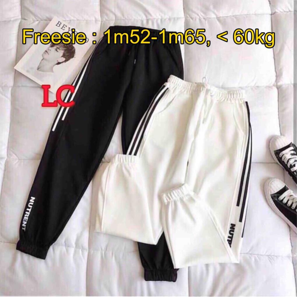 🌈FREESHIP 50K 🔥Quần thể thao nữ kaki 3 sọc đen trắng cá tính thời trang siêu đẹp | BigBuy360 - bigbuy360.vn