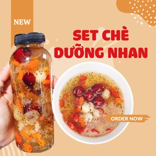 Set chè dưỡng nhan tuyết yến 9 món - Set chè nấu từ 15 - 18 chén tặng kèm công thức