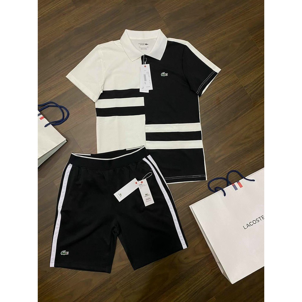 Bộ Hè Nam Có Cổ Phối Nâu 3D ( Hàng Shop ) BB51 .. | BigBuy360 - bigbuy360.vn