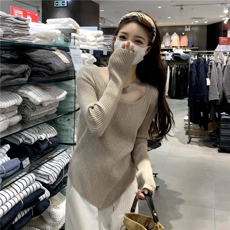 Áo sweater ZHELIHANGFEI dệt kim thiết kế thời trang dành cho nữ