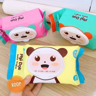 khăn/giấy ướt gấu phú đạt 120 tờ(500g)