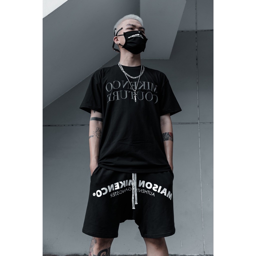 Áo thun tay lỡ COUTURE chữ ngực form rộng đẹp HARIQUEEN - Áo phông nam unisex tay hót trend cháy phố